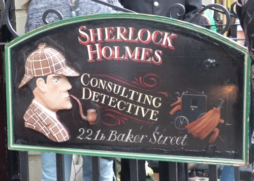 Sherlock Holmes, panneau, Londres
