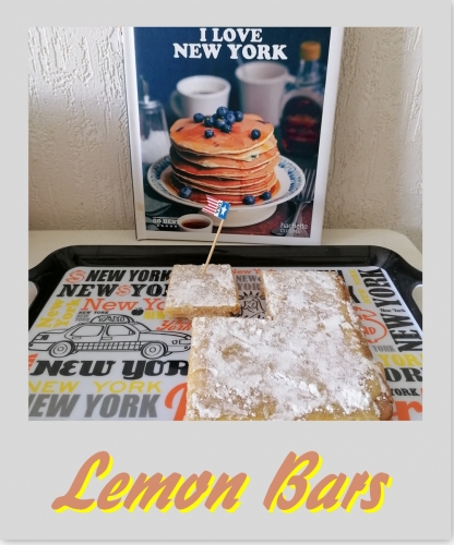 Lemon bars, I love New York, citron, dessert