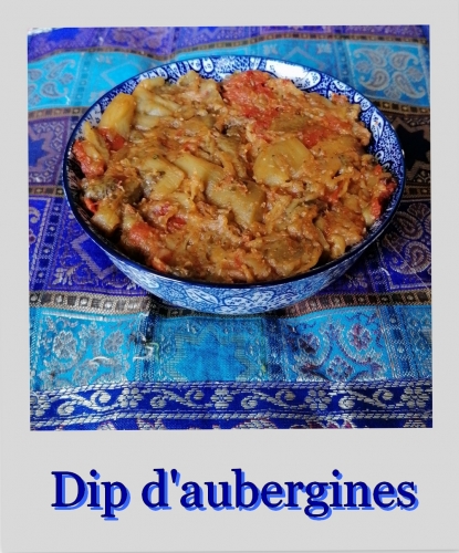 dip d'aubergines,recette marocaine,recette,gourmandises