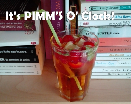 Pimm's, vacances, cocktail, bibliothèque