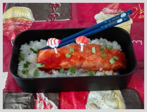 saumon sauce teriyaki, cuisine japonaise